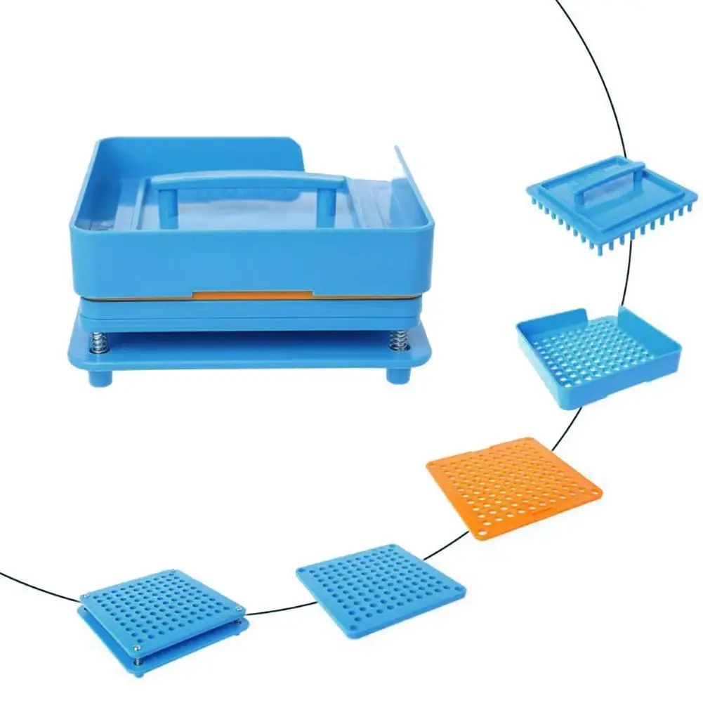 

4 Sizes Household 100 Holes Capsul Filling Machine Tool Plexiglass Filler Tamper Size K5F2