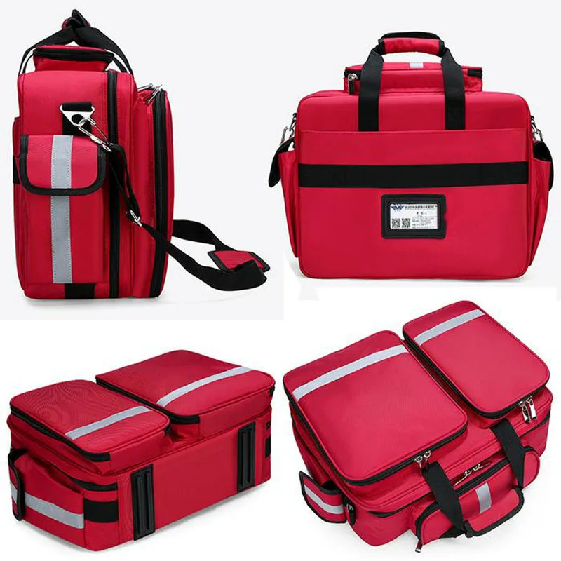 Trousse de premiers soins portable de grande taille, sac de traumatologie  de sauvetage médical d'urgence, travail à domicile, extérieur, voiture,  voyage, randonnée, 3 sections, 165 pièces - AliExpress