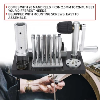 

Professional Hand-operated Jewellery Making Tools Jump Ring Maker Mandrel Set