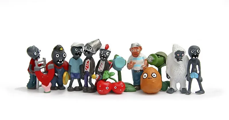 40 шт./партия, игры Растения против Зомби, экшн-фигурки oyuncak juguetes brinquedos 2019, новые зомби, Подсолнух, фигурные игрушки