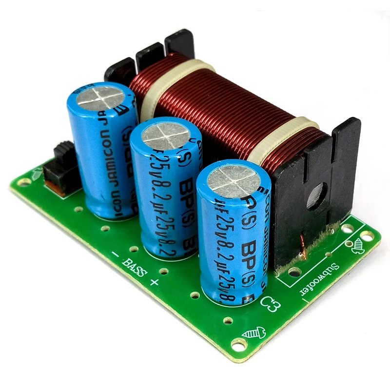 200W Pure Bass Speaker Crossover 1 Way Frequency Divider for 5 inch-10 inch | Электроника