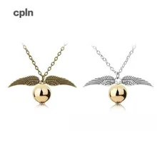 Movie pop jewelry and the Deathly Hallows Golden Snitch Necklace