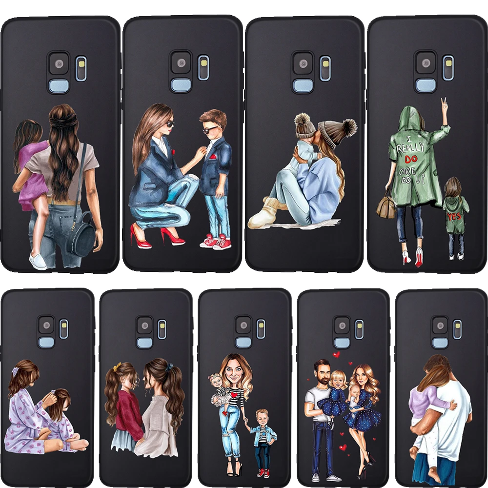 مجسمات Coque de téléphone Super maman pour filles, étui pour Samsung ...