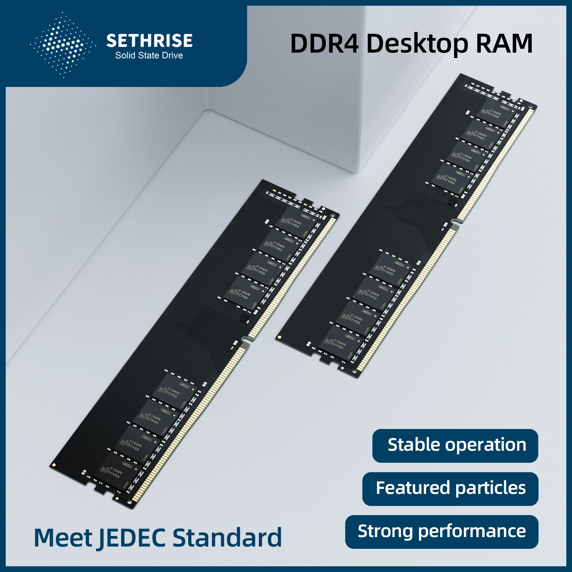 Память Sethrise DDR4 8 ГБ 16 для ПК Компьютерная оперативная память 2000/2666/3000/3200 МГц 288 Pin