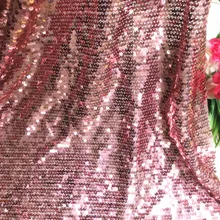 Блестящая ткань с блестками розового и золотого цвета 5 мм для платья, одежды, сделай сам, материал для костюма, праздничный фон, декорации