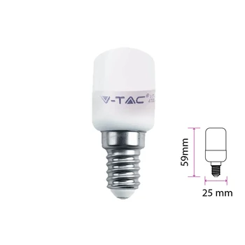 

V-TAC LC1442C Led lamp E14 T26 tubular 2W 220V warm white Chip Samsung warranty 5 years SKU-234