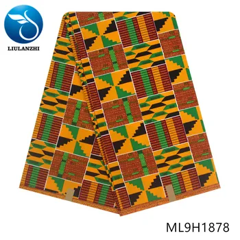 

LIULANZHI Cotton wax fabrics high quality ankara wax fabrics 100%cotton wax fabric for clothes free shipping ML9H1870-ML9H1894
