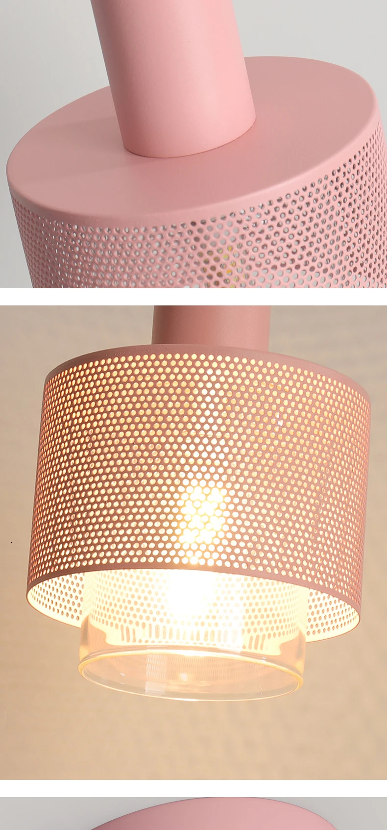 Nordic Macarons pendant lights Modern bedroom bedside dining room Pendant lamp Bar/cafe individual creative lighting fixtures