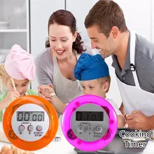 

5 Colors Digital Kitchen Timer Big Digits Loud Alarm Magnetic Backing Stand Cooking Count Up Countdown Clock For Cooking