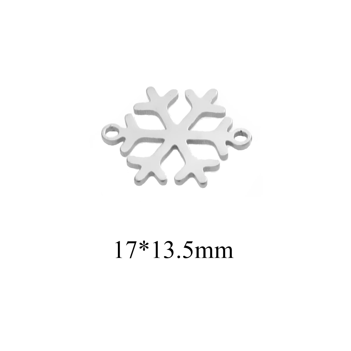 snowflake 5 шт./лот Снежинка из нержавеющей стали Луна соединитель для шармов Подвеска для DIY браслет ножной браслет серьги ювелирных изделий - Цвет: snowflake