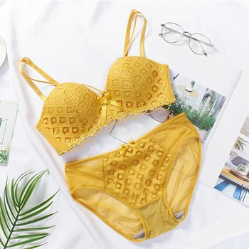 

2020 Sexy Bra Set Women Bras Briefs Set Push Up Lingerie Brassiere Panties Bralette Pants Underwear for Girls Intimates #F
