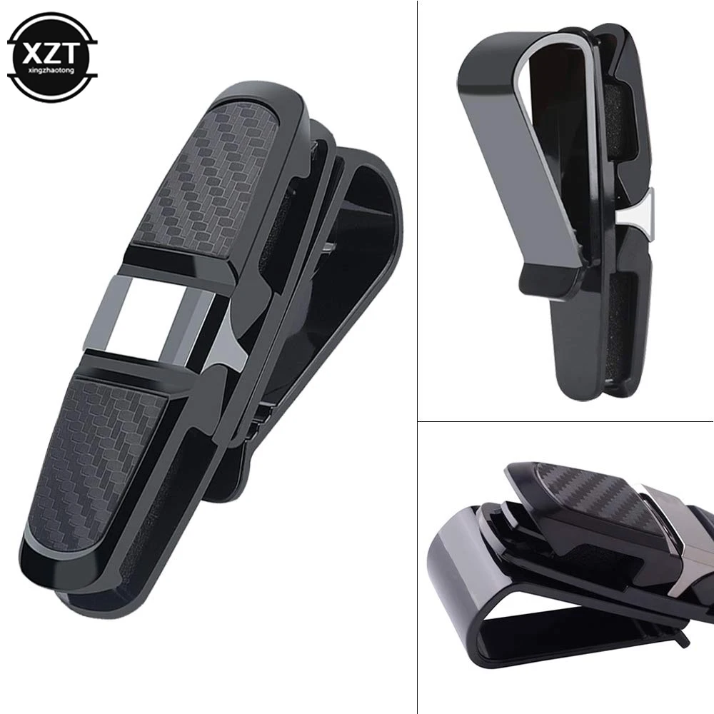 

Универсальный автомобильный солнцезащитный козырек, держатель солнцезащитных очков, зажим, черный цвет, крепление, автомобильные чехлы для очков Cip, портативные