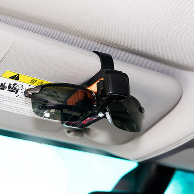 Universal Car Sun Visor Mount Glasses Clip Sunglasses Holder Portable Sunglasses Cases Storage Holders Car-styling Accessories