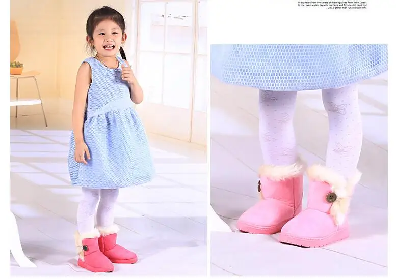 Г. Теплые детские зимние ботинки для детей, новая зимняя детская обувь принцессы для малышей Нескользящие красивые ботинки для маленьких девочек на плоской подошве с круглым носком
