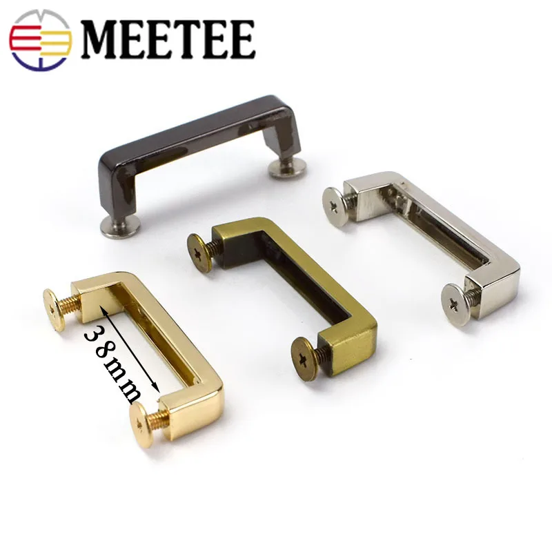 5/10 шт. Meetee 38 мм металлический ремень для сумки арочный мостик пряжки с винтом