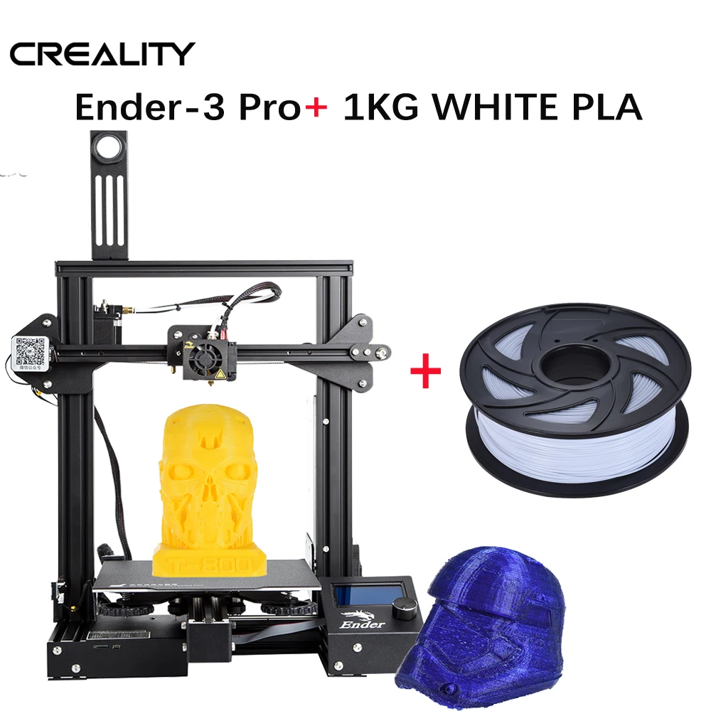 Ender-3 /Ender-3 Pro 3D Printer DIY Kit 3D printer Large Size I3 mini Resume Power Failure Printer ender 3 impresora 3D - Цвет: ProADD 1KG WHITE PLA