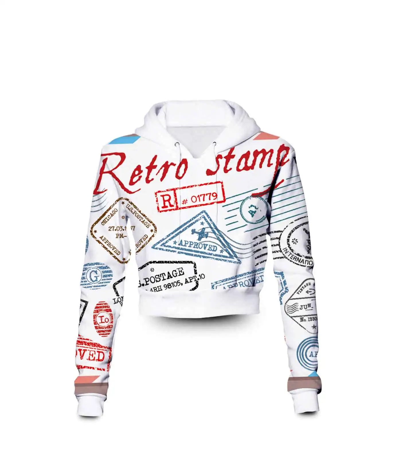 Retro 3 Line Clothing Stamp
