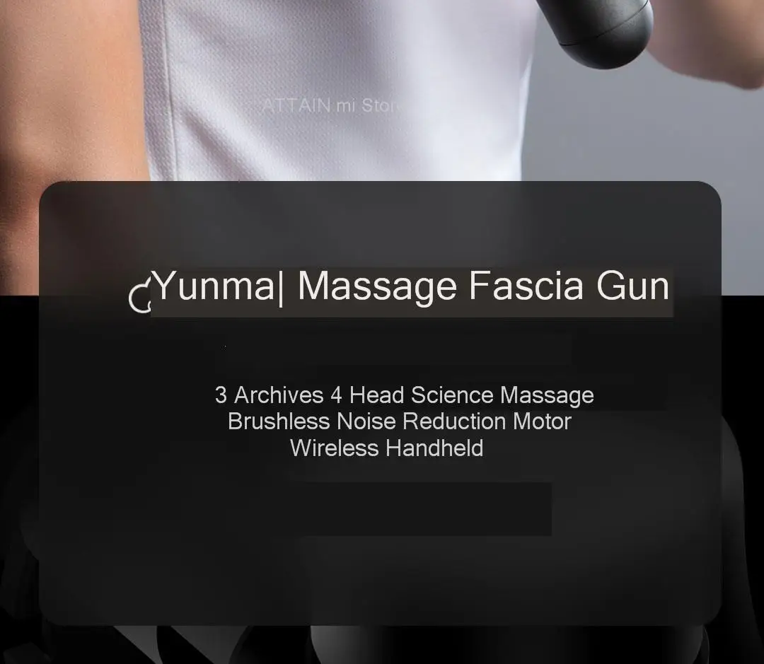 xiaomi Smart Yunmai Массажная фасция пистолет 3 Archives 4 головы научный массаж Xiomi беспроводной ручной для расслабляющий мышцы Спорт