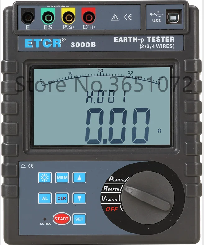 

ETCR3000B Digital Earth Resistance Tester Ground Resistance meter