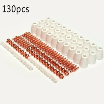 

130pcs PT31 Plasma Cutter Torch Electrode Tip Nozzle Consumable For Rilon Riland