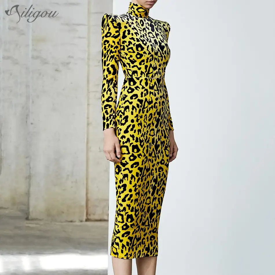 velvet leopard dress