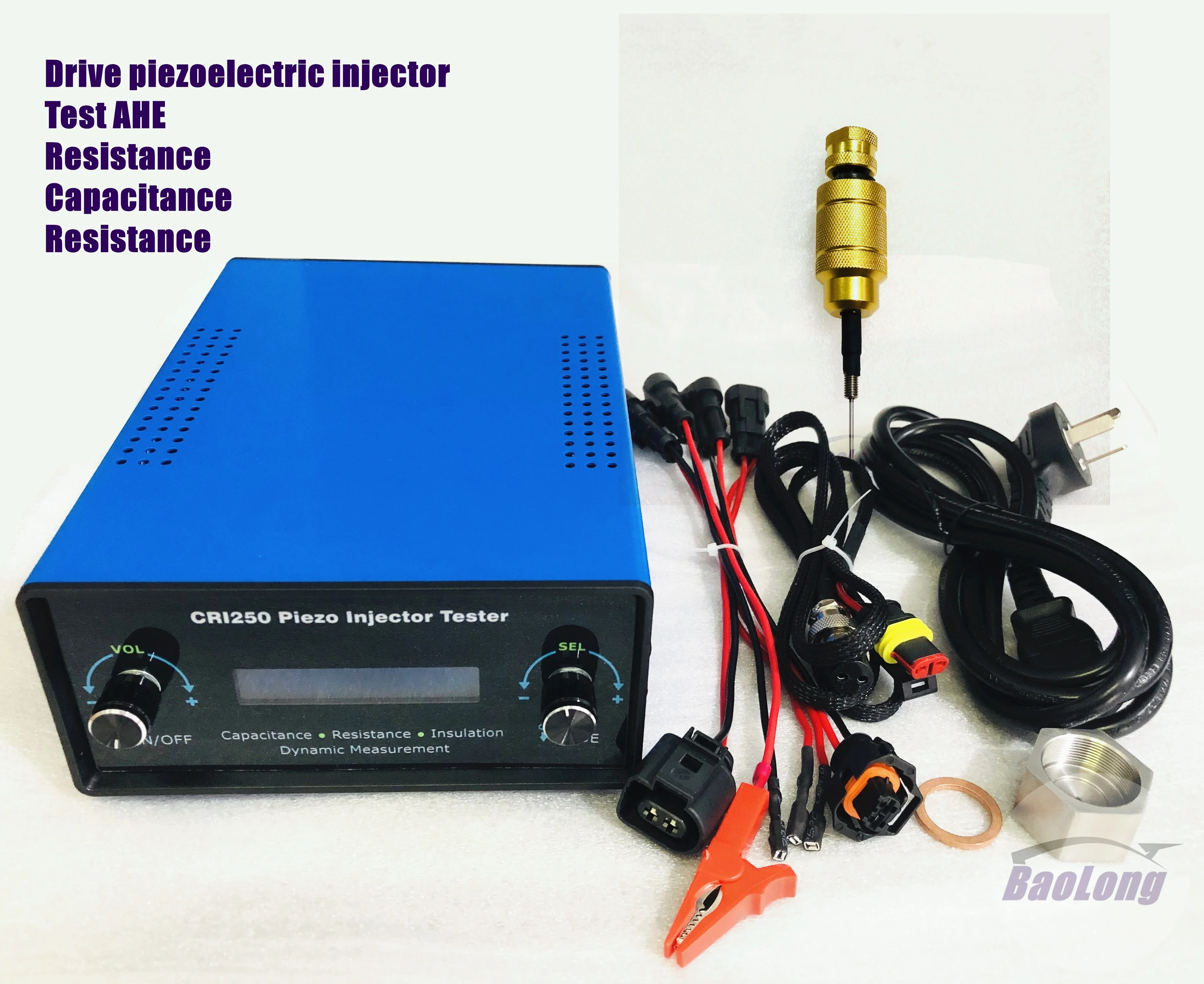 

Piezo Injector Tester CRI250 for Siemens Diesel Common Rail VDO Piezoelectric Injector AHE Dynamic Lift Travel Measuring Tool