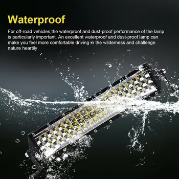 

400W 88-LED Work Light Bar Off-Road ATV Fog Lamps 4 Row 12V White Water Resistant 12 Inches 1Pc Work Lights