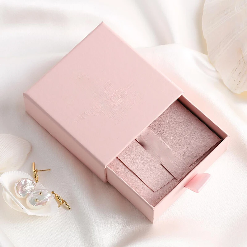 500pcs Custom Luxury Jewelry Packaging Boxes, Sliding Drawer Style Cardboard Gift Box w... - SKU JPB00958 - UGI Packaging