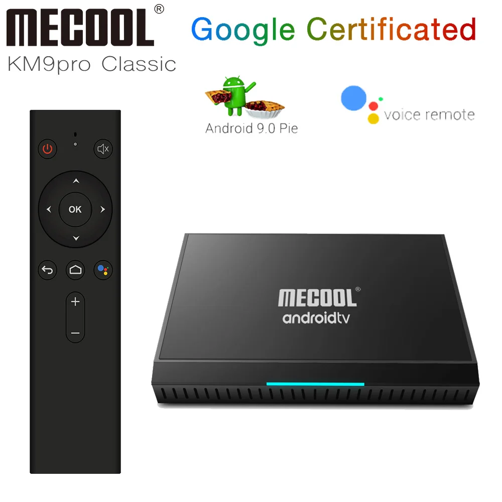 

MECOOL KM9 Pro Classic Android 9.0 TV Box Google Certified Amlogic S905X2 2GB DDR4 16GB 2.4G Wifi BT4.0 Media Player Set Top Box