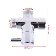 Прямая поставка и хромированная Латунь G1/" Т-адаптер 3 способа клапан душ переключающий водоотделитель Туалет Dec. 20