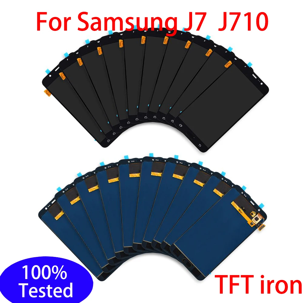 5/10 шт Железный TFT J710 LCD для Samsung Galaxy J7 2016 SM-J710M J710H J710F ЖК-дисплей сенсорный экран