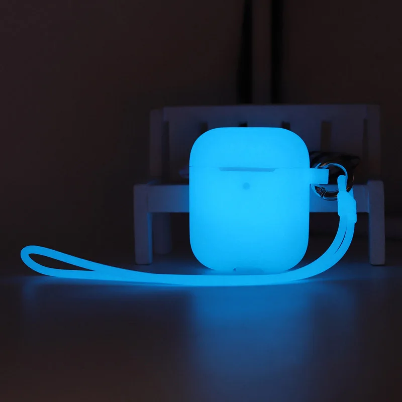 Стиль, беспроводная bluetooth-гарнитура, защитный чехол, светящийся Мягкий силиконовый чехол для наушников, зарядный чехол для Apple Airpod
