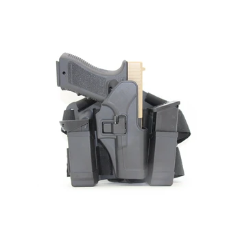 

Tactical Drop Thigh Leg Pistol Gun Holster Airsoft Hunting Duty Gun Holster with Magazine Pouch For GLock 17 19 22 23 31