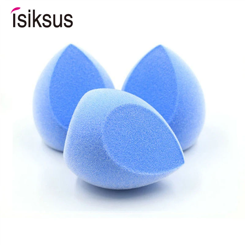 

isiksus Cosmetic Puff Microfiber Fluff Surface For Powder Foundation Smooth Soft Makeup Sponge Non-Latex Velvet Sponge S003