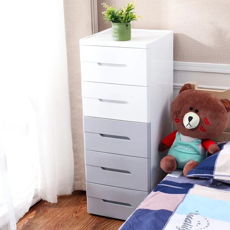 

20/30/38 Cm Plastic Bedside Table Cabinet Storage Drawer-type Bathroom Cabinet Multilayer Organizing Cabinet
