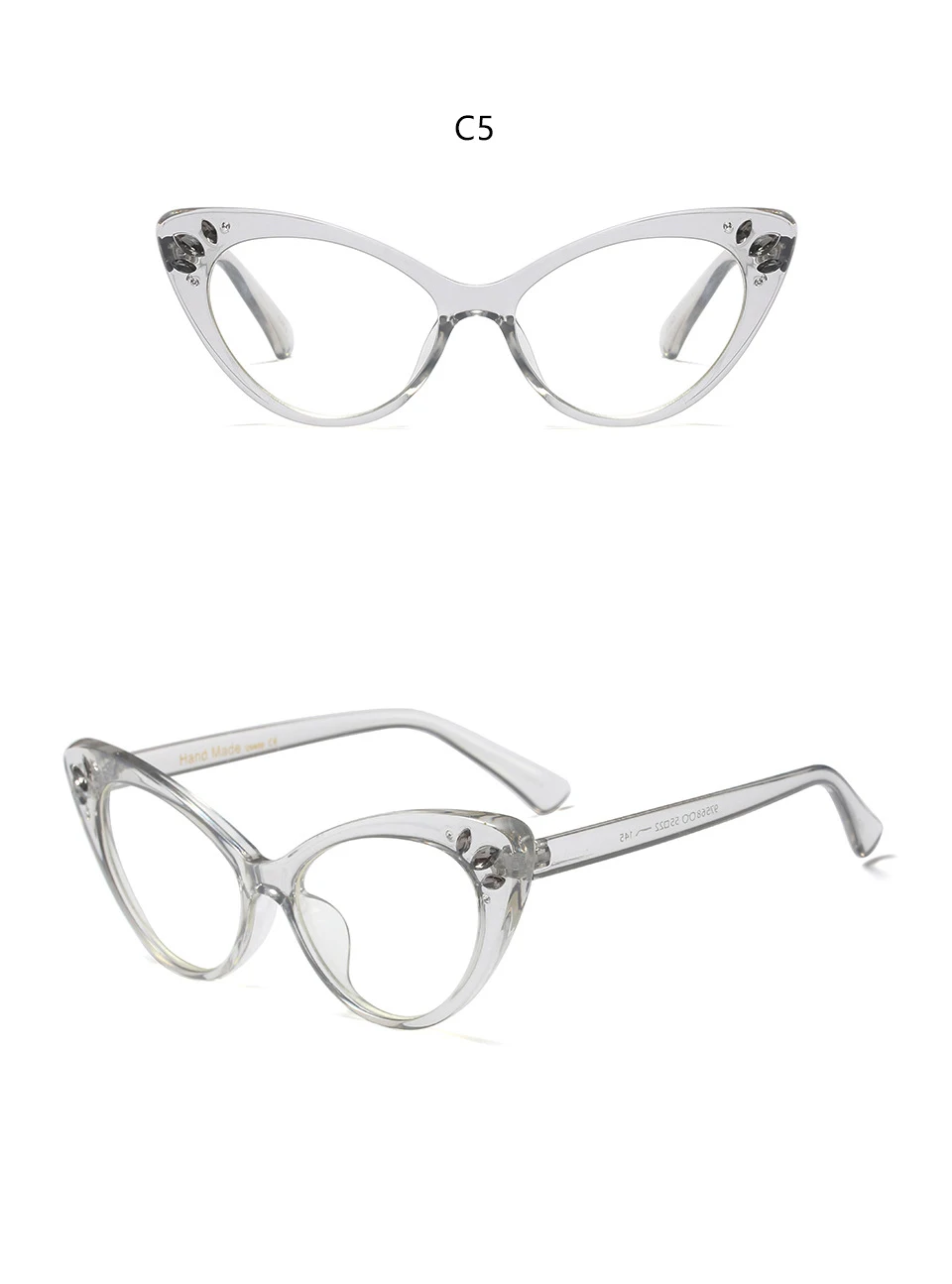 Ретро женские очки для чтения Угловые хрустальные стразы украшение черный кошачий глаз оптические очки Рамка элегантные очки для пожилых