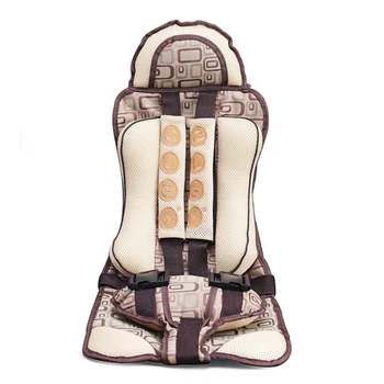 

Portable Baby Safety Car Seat Thicken Universial Kids Seats Cover Chair Cushion Harness Coffee
