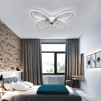 

Modern LED Butterfly Shape Ceiling Lamp Childrens Room Home Decor Dimmable Luxury Ceiling Light Dining Room Kitchen Lighting