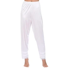 Новинка; модные женские туфли со средней талией, эластичные штаны, однотонные Цвет штаны с потертостями женские, повседневные, свободные Ночная рубашка; Пижама низ на лето и весну