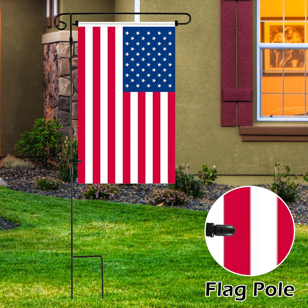 Garden Flag Pole Outdoor Yard Flags Stand Holder Banner Bracket Stoppers Flag Post Flagpole Holiday Theme New Arrival