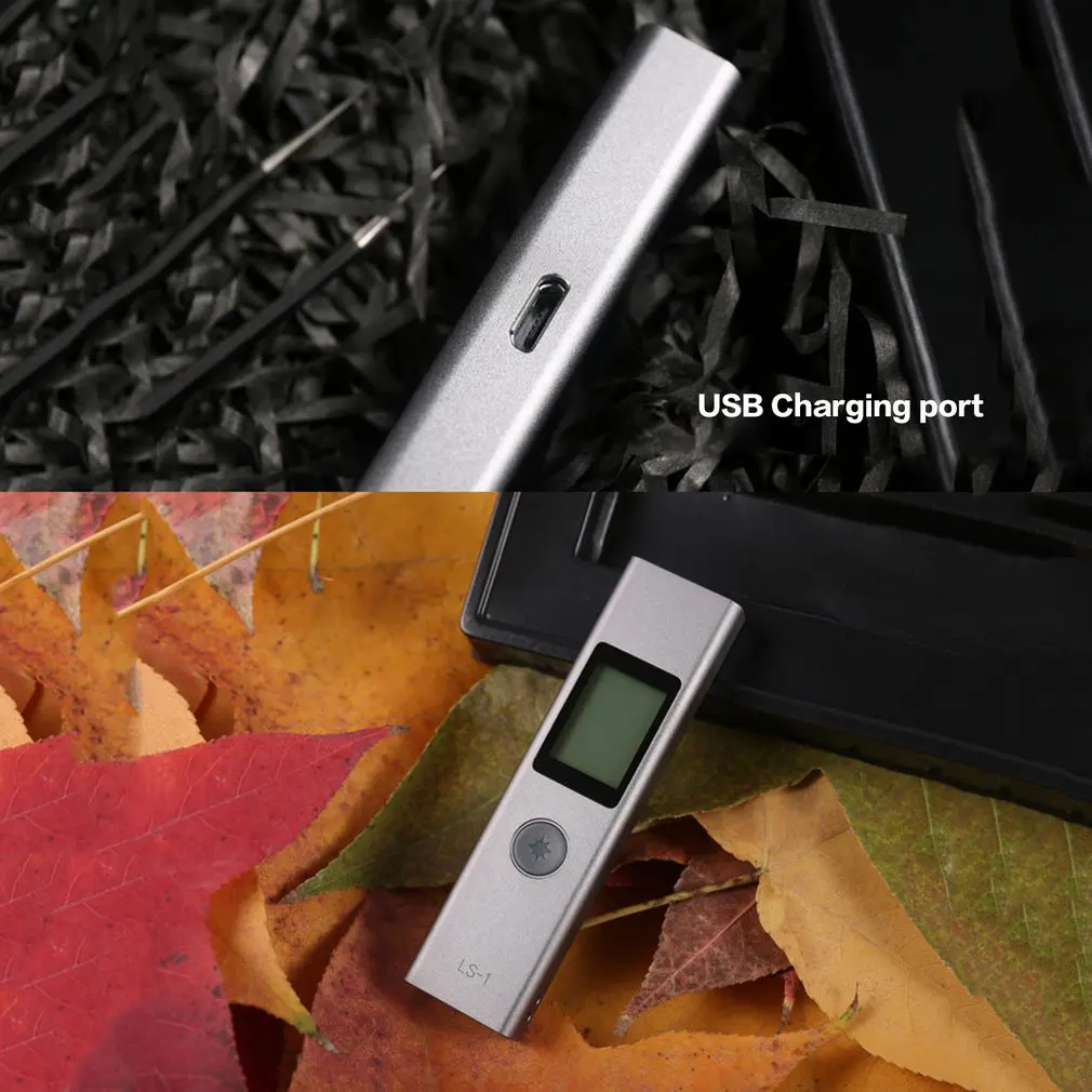 LS1 40m Mini Digital Handheld Laser Distance Meter Rangefinders Diastimeter Area Volumn Range Finder Pen Length Measure Tools