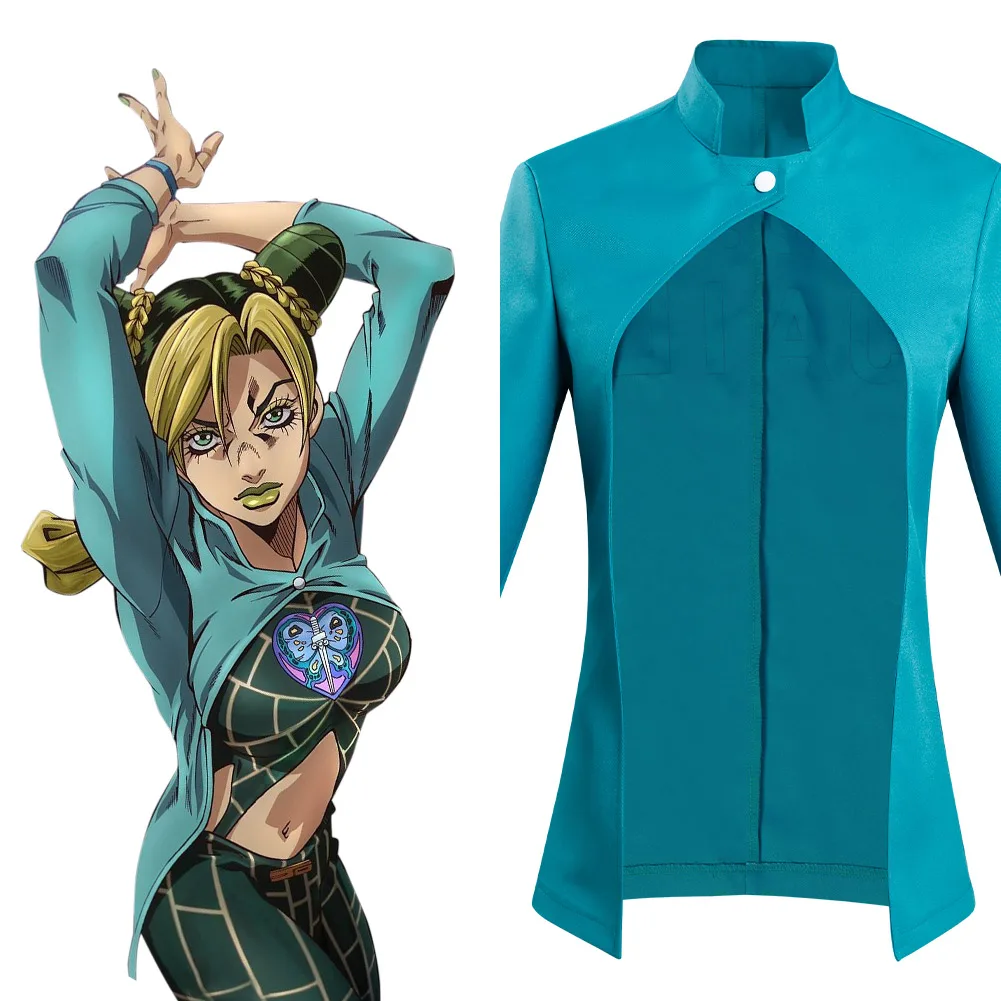 

Anime JoJo‘s Bizarre Adventure Jolyne Cujoh Cosplay Costume Coat Halloween Carnival Suit