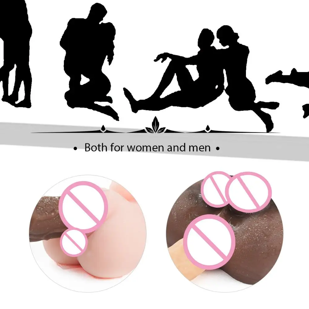 Silicone Dildo Realistic Sex Doll Male Penis Soft Flexible Silicone Female Sex Toy for Man Women Gay Couple