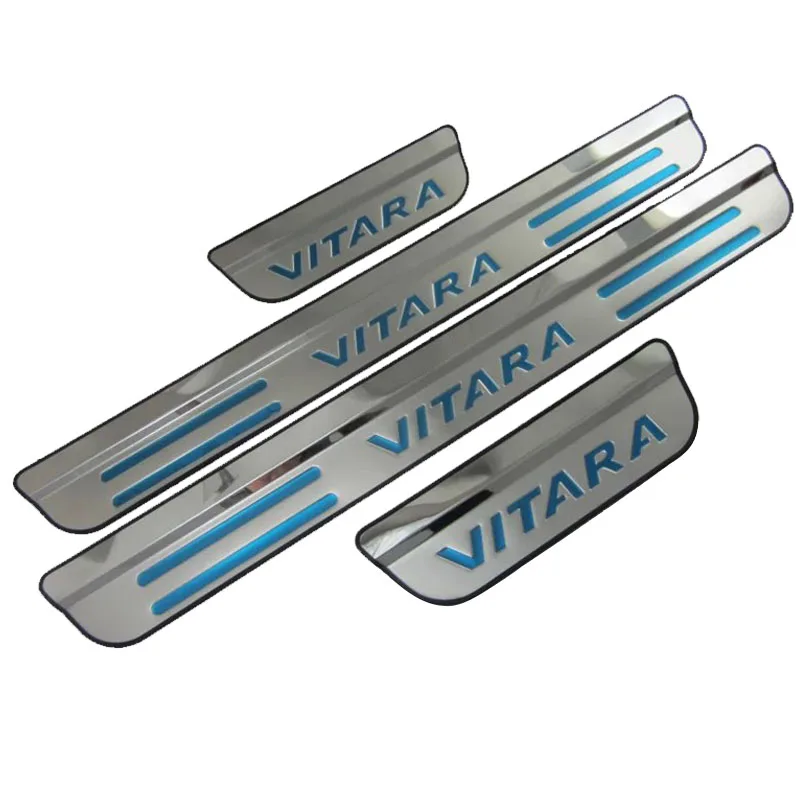 Stainless Steel Door Sill Scuff Plate Welcome Pedal For Suzuki Vitara 2015 Car Styling Accessories