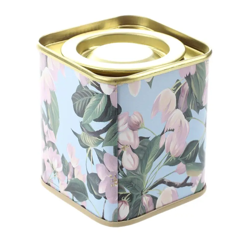 7pcs Empty i-mogoo Tinplate Tea Tin Metal Container Small Box Pastoral Style 