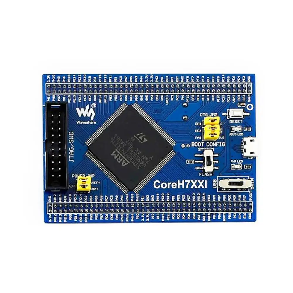 Waveshare STM32 STM32H743IIT6 MCU основная плата полный эспандер IO JTAG/SWD интерфейс отладки CoreH743I плата