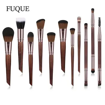 

11pcs Makeup Brushes Set Durable Wooden Handle Professinal Foundation Powder Eyeshadow Brush Kit Cosmetic Beauty Tools