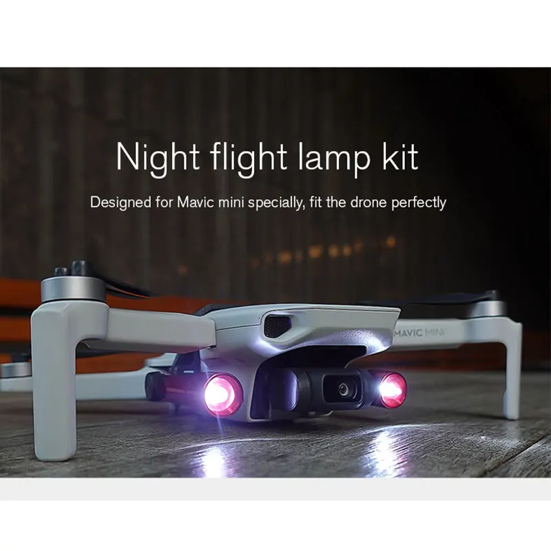 DJI мини 2 Дрон вращающийся светодиодным освещением ночного полета Лампа Комплект