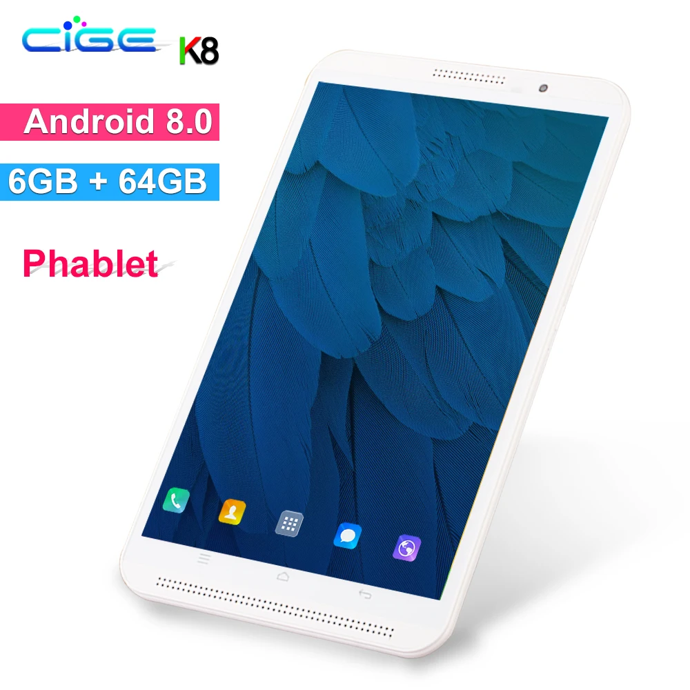 CiGe K8 8 дюймов 3g 4G LtePhone звонки Планшеты android 0 планшетный ПК 6 ГБ ОЗУ 64 Гб ПЗУ