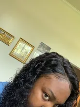 Miss-pelucas de cabello humano brasileño para mujeres negras, sin pegamento, ondas profundas rizadas, 13x4, con encaje Frontal, Frontal suizo, mojado y ondulado